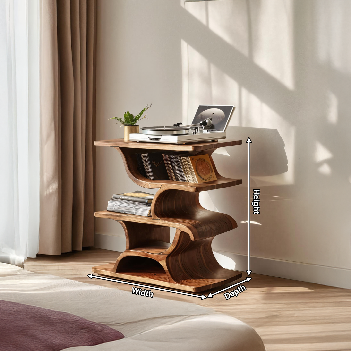 Mid Century Record Table For Stylish Furniture Decor