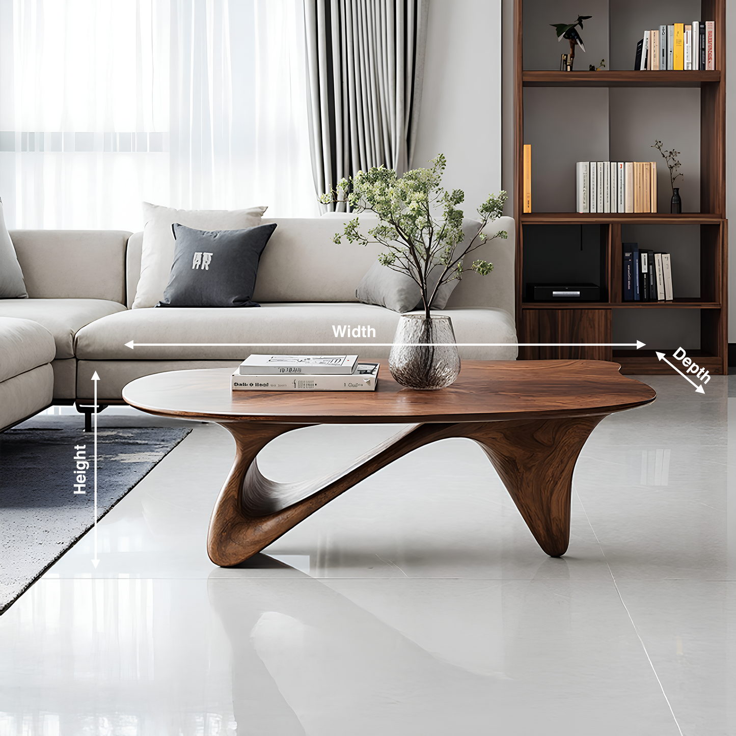 Farmhouse Low Table For Warm Living Room