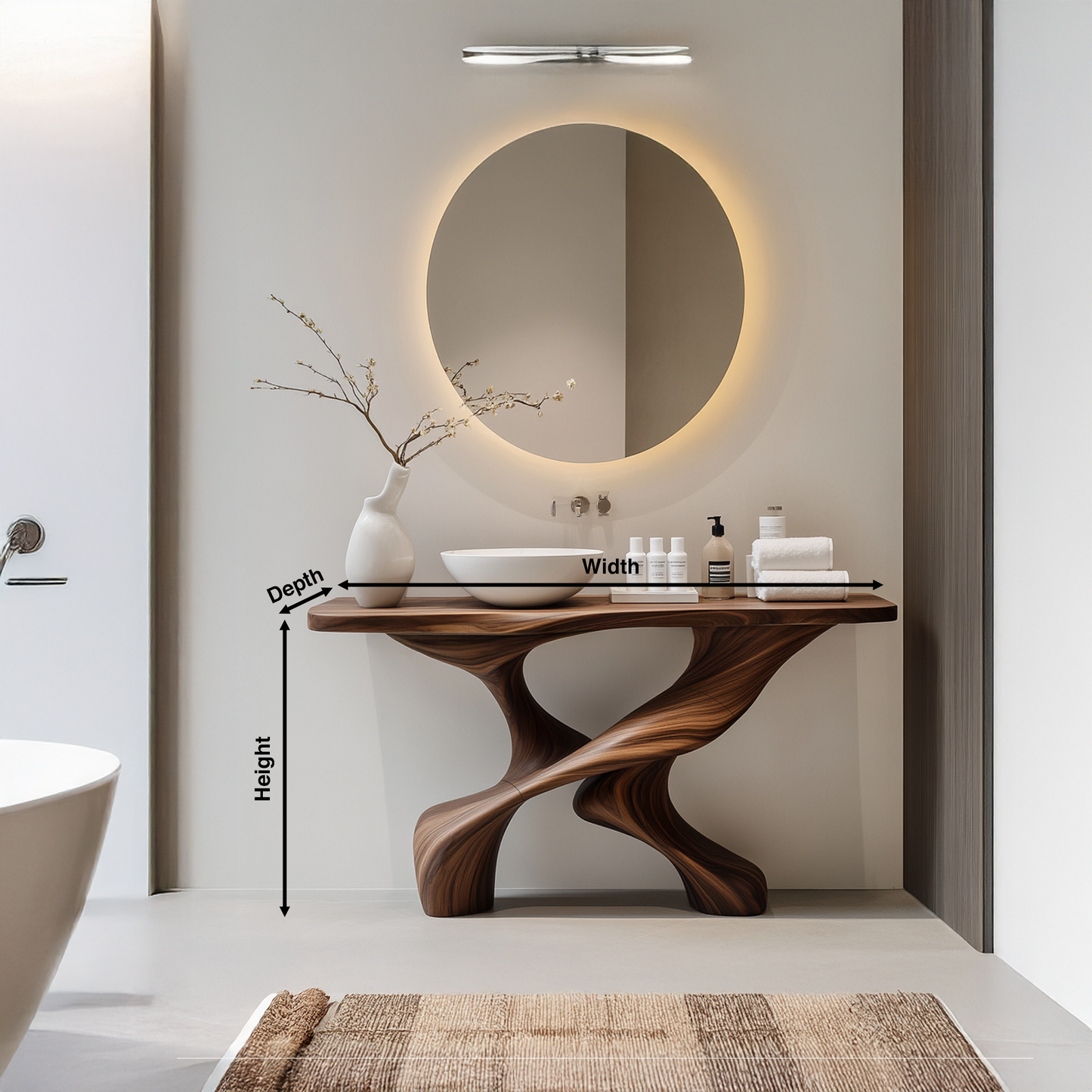 Handcrafted Vanity For Elegant Bathroom Furniture