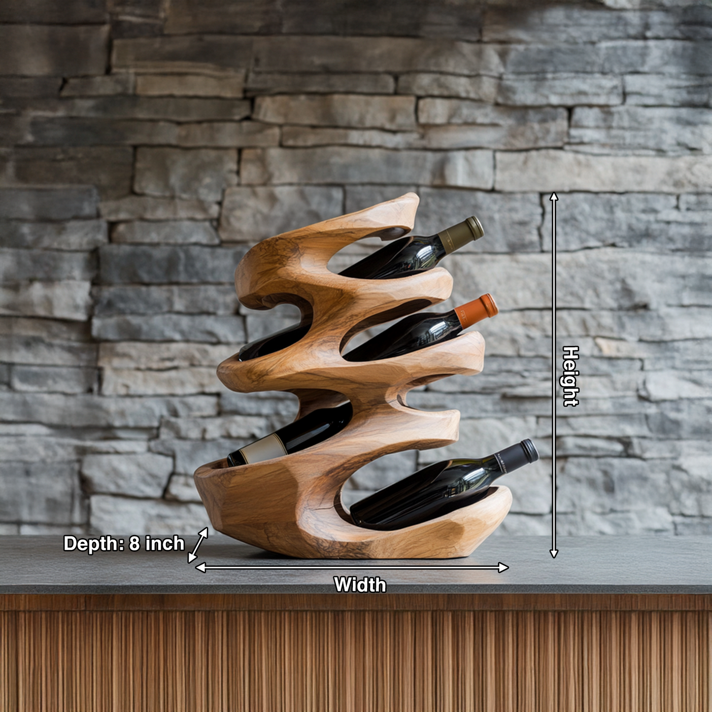 Farmhouse Wine Holder For Cozy Dining Room