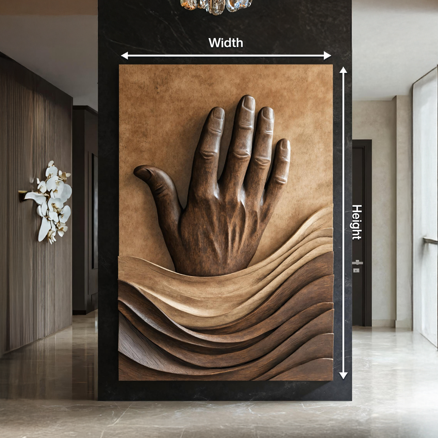 Rustic 3D Wood Wall Art For Living Room Feature Wall