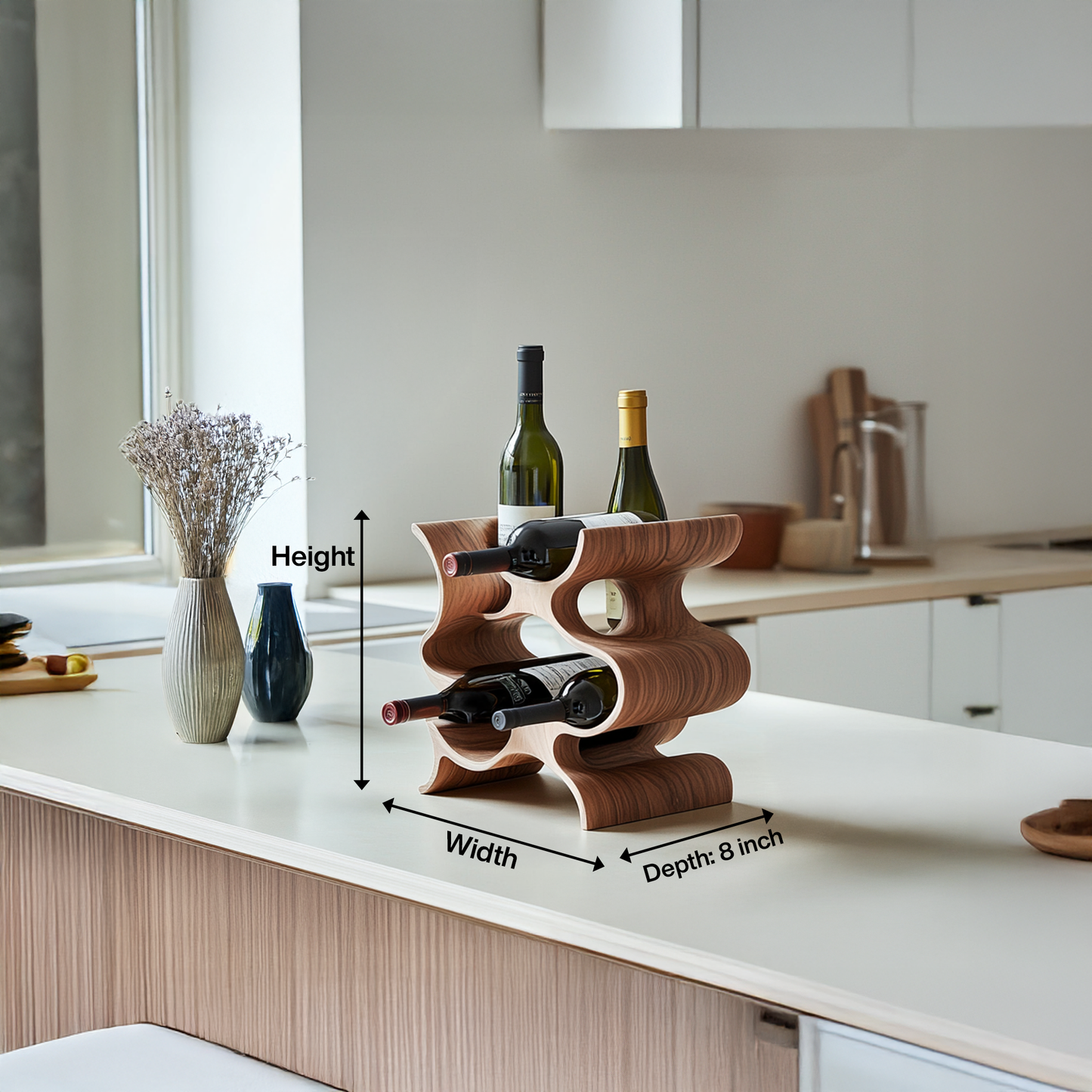 Farmhouse Wine Stand For Furniture Accent Feature