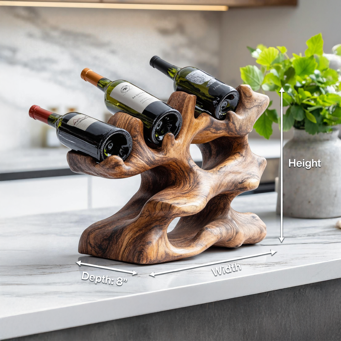 Rustic Wine Rack For Kitchen Island Rustic Feature