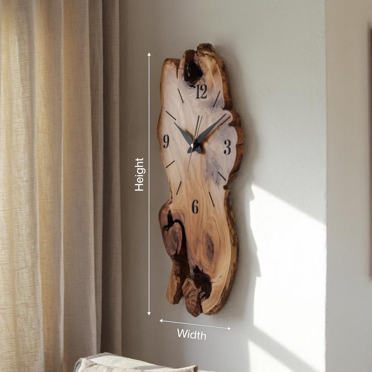 Rustic Wall Clock For Living Room Decor