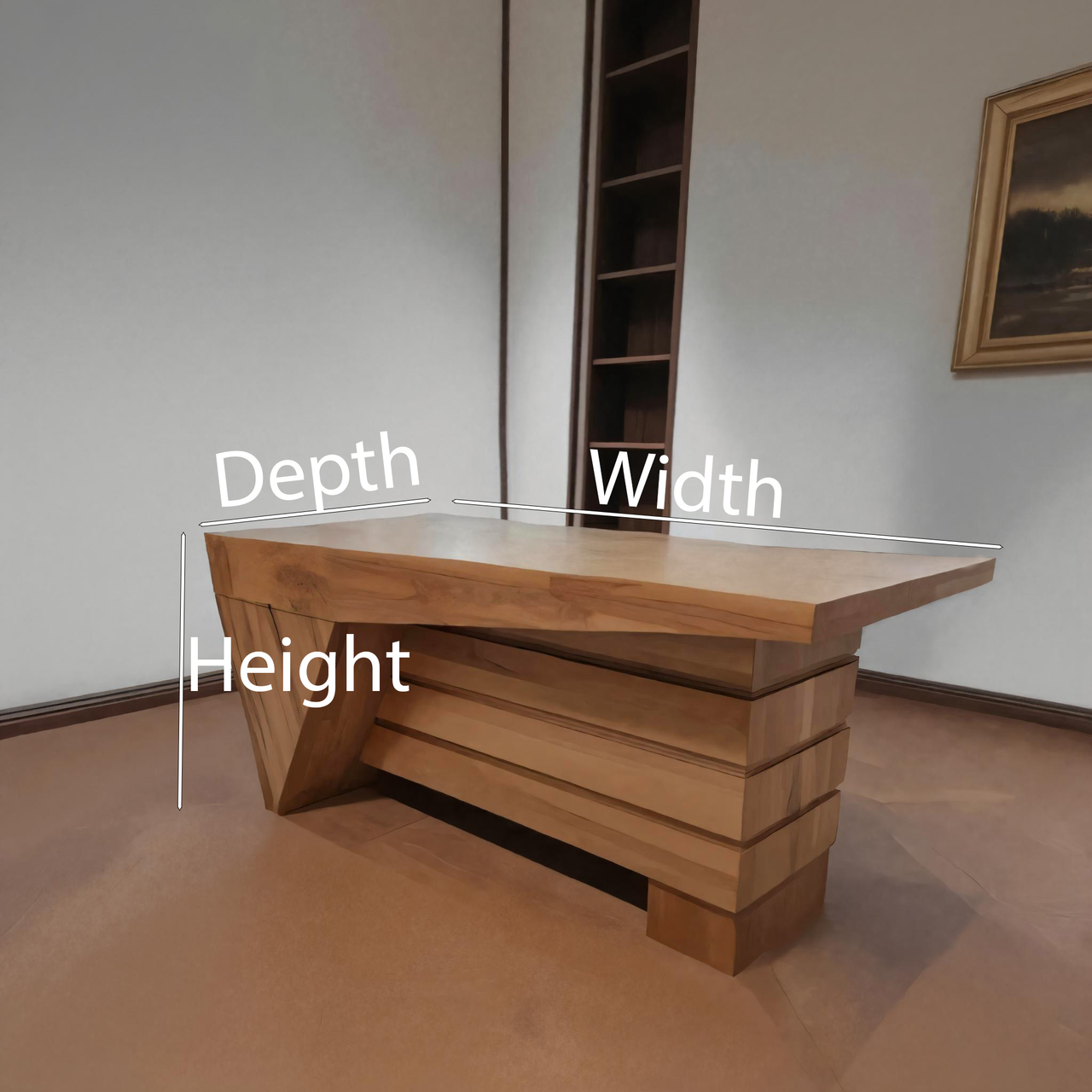 Contemporary Desk Table With Clean Lines For Home Office