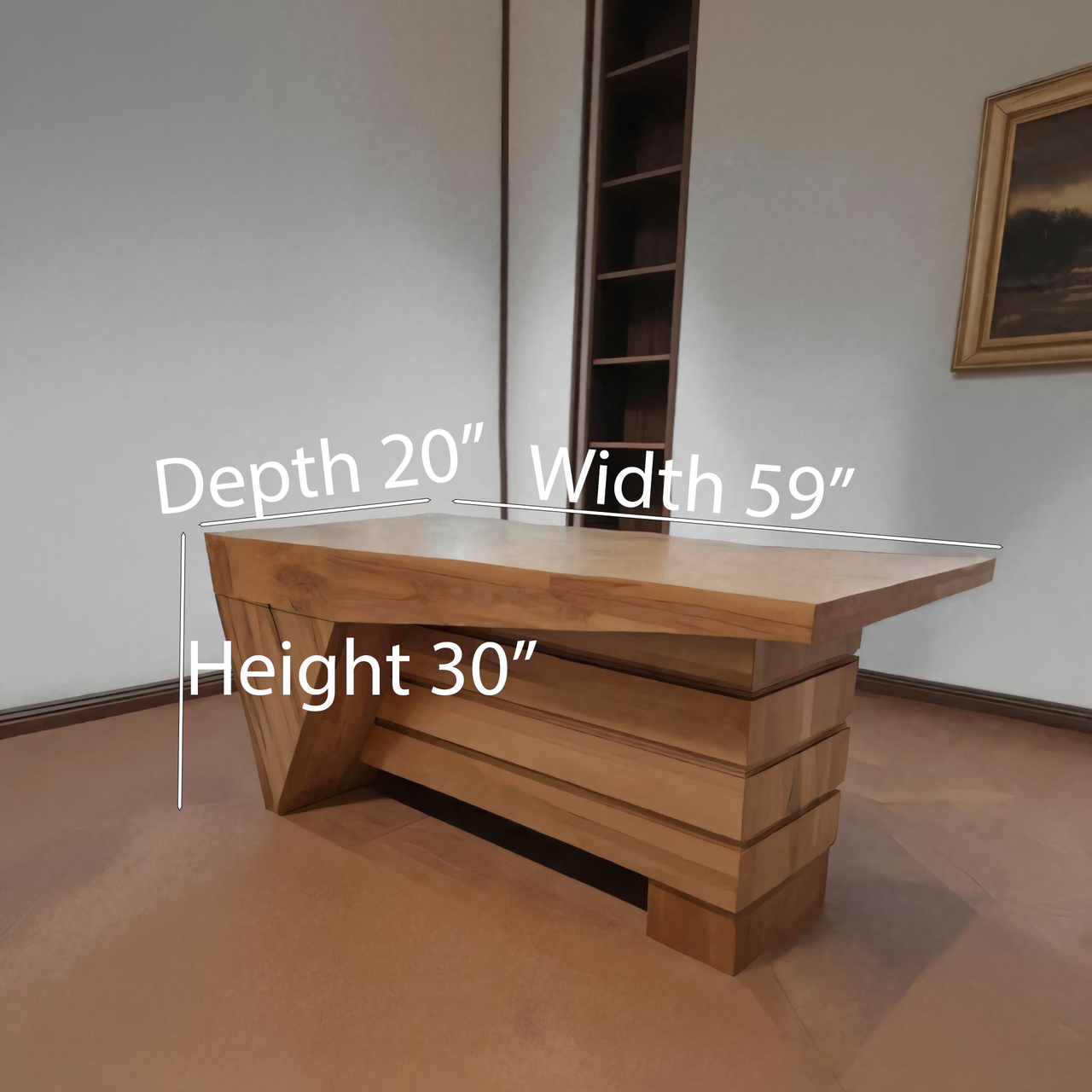 Contemporary Desk Table With Clean Lines For Home Office