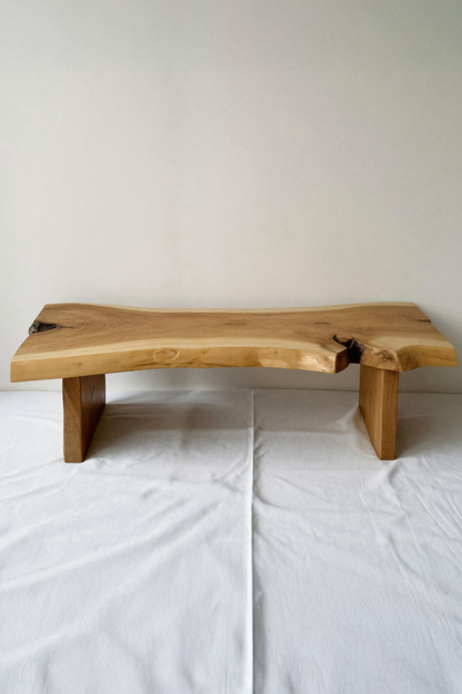 Minimalist Live Edge Bench For Entryway