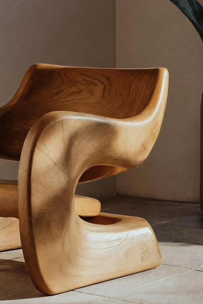 Artistic Sculptural Lounge Chair For Living Room Or Interior