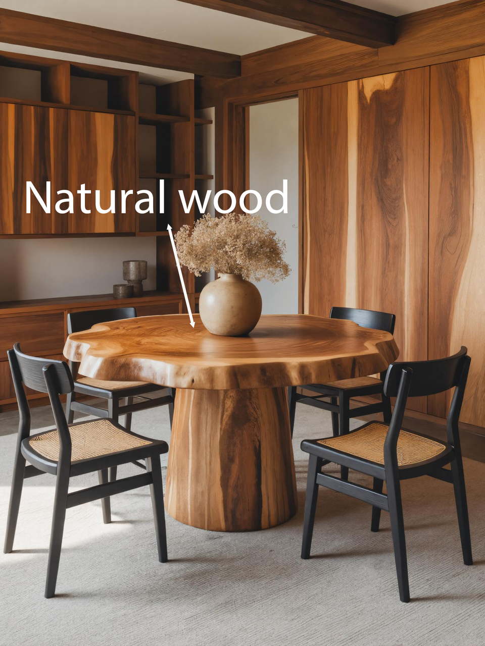 Round Pedestal Dining Table For Modern Kitchen Or Dining Room