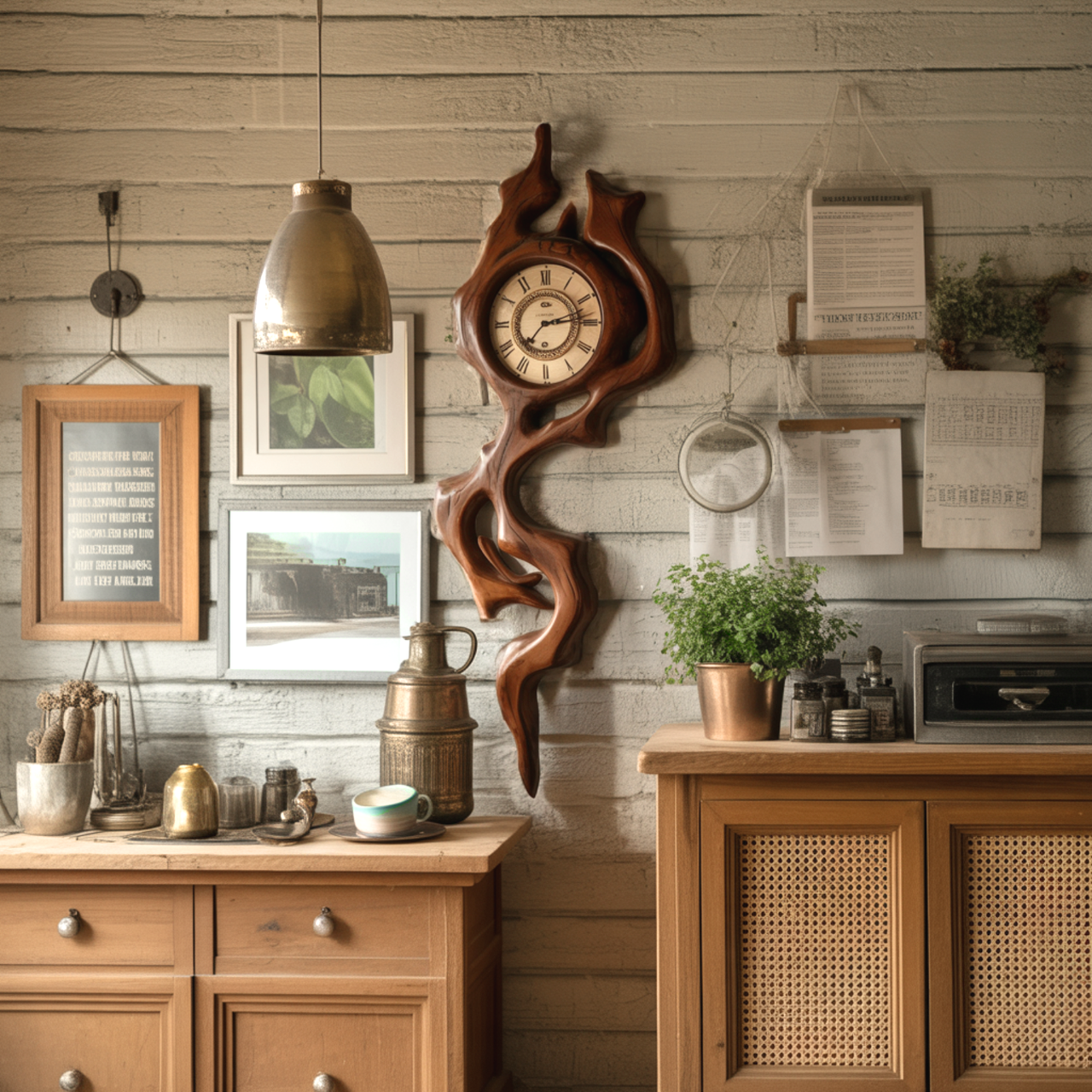 Artistic Wall Clock With Handcrafted Design For Living Room