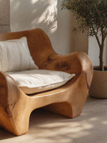 Modern Sculpted Armchair For Living Room Or Lounge