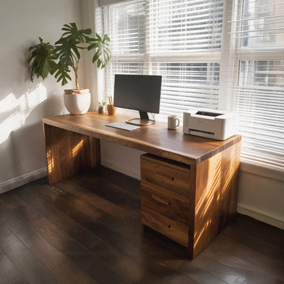 Modern Office Desk With Drawers For Home Office