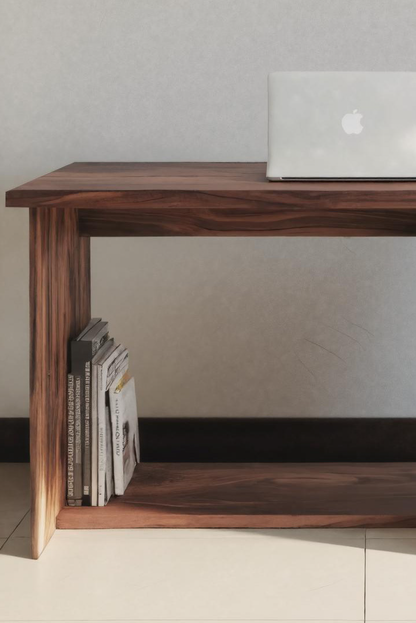 Handmade Writing Desk With Geometric Design For Home Office
