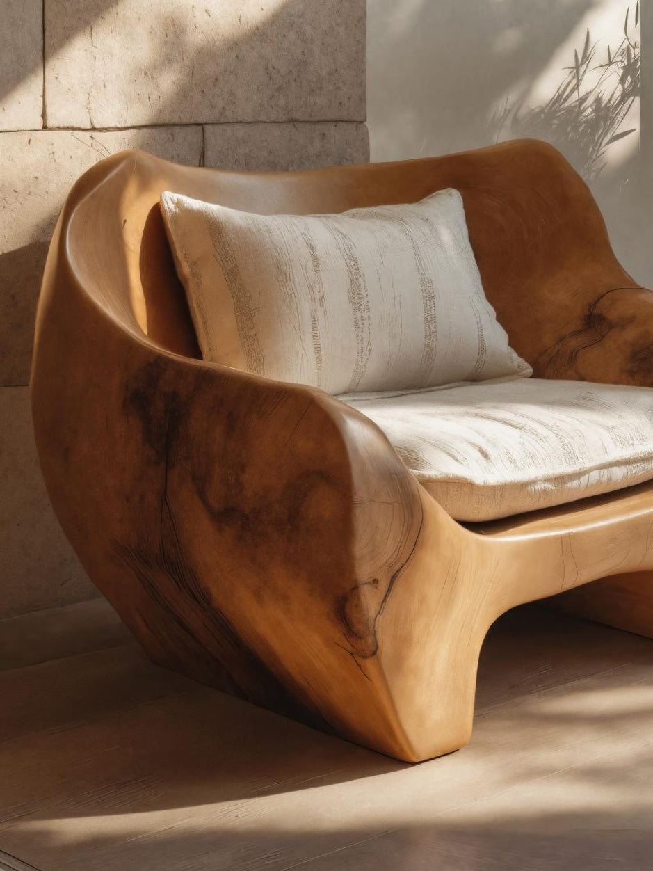 Modern Sculpted Armchair For Living Room Or Lounge