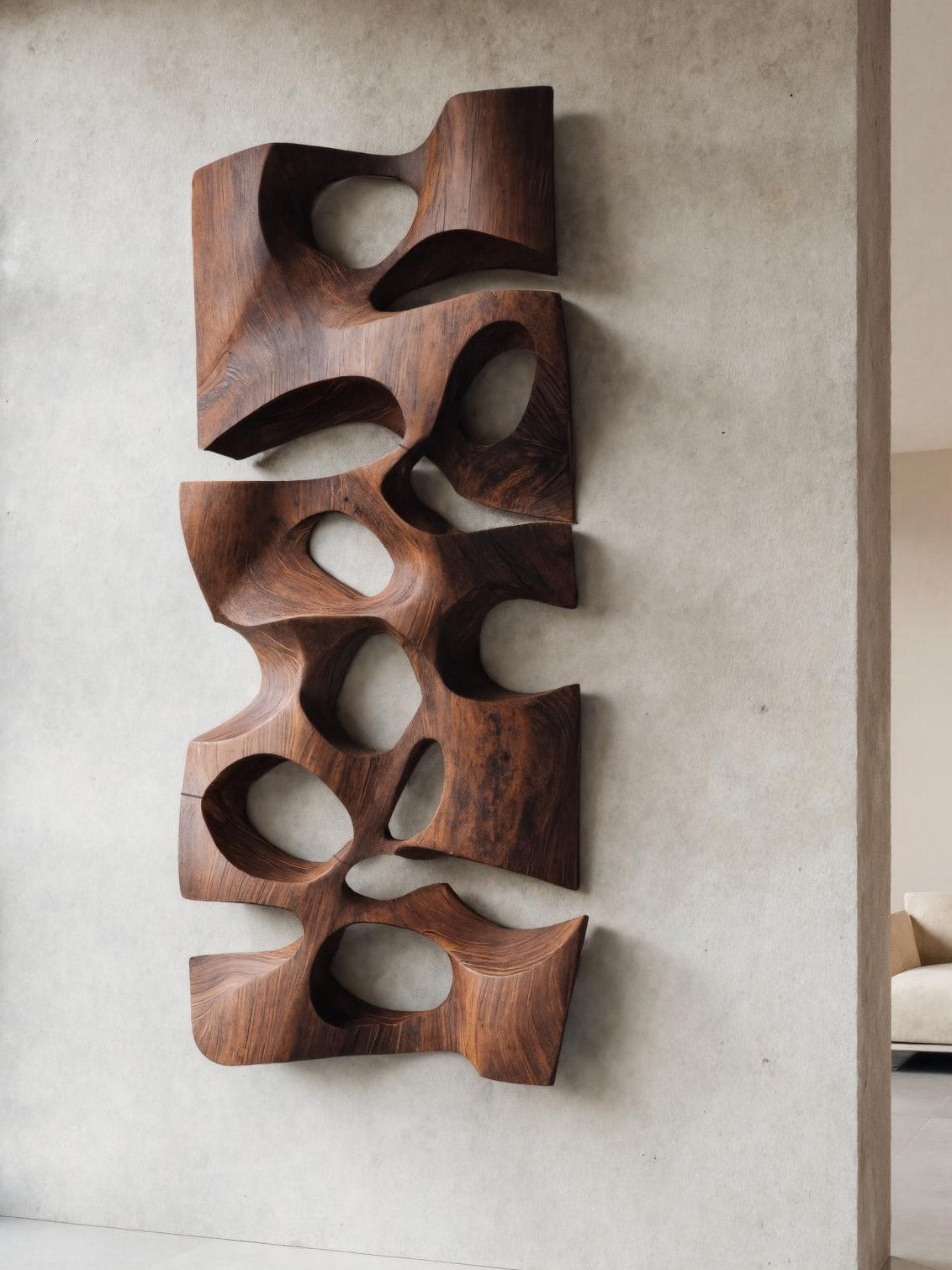 Modern Abstract Wall Sculpture For Living Room