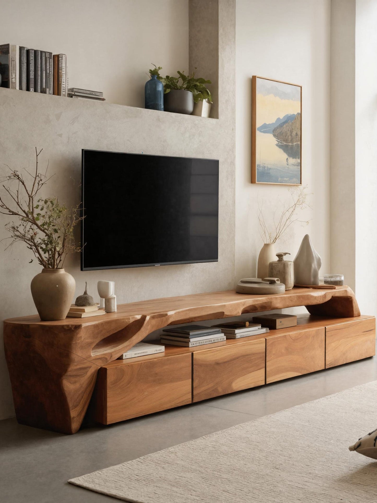 Modern TV Stand With Storage For Living Room