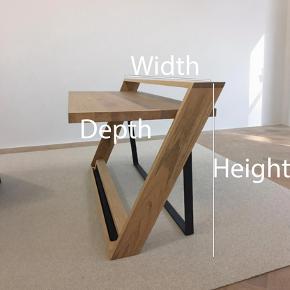 Unique Angular Desk With Z Frame For Home Or Office