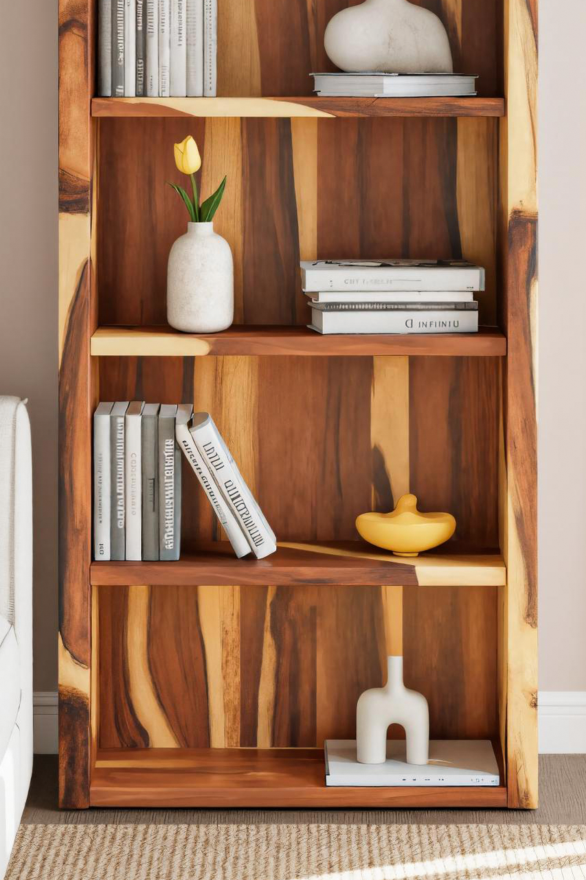 Arched Open Bookshelf For Living Room Or Office