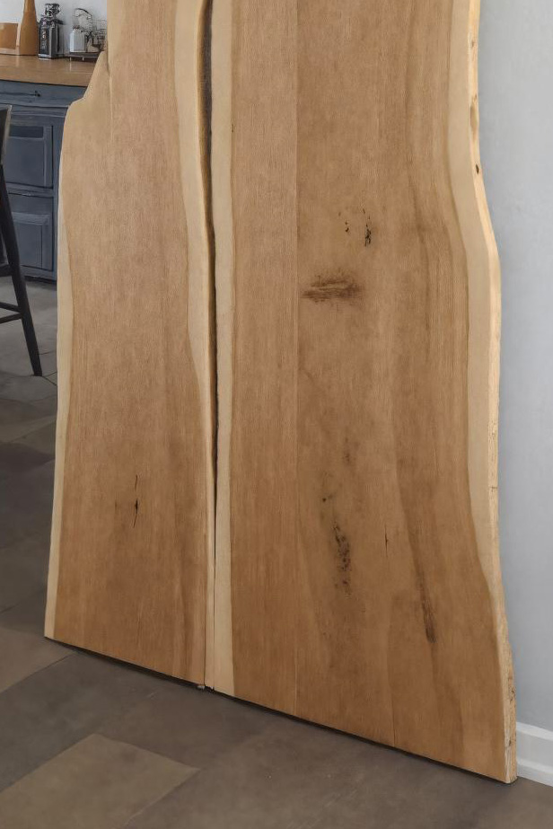 Rustic Live Edge Sliding Barn Door For Hallway Or Interior