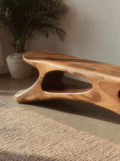 Modern Sculptural Bench For Bedroom Or Living Room