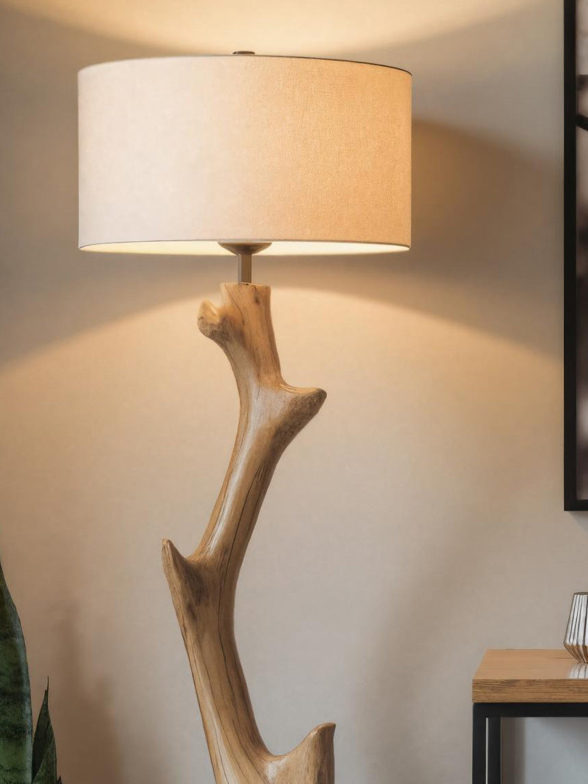 Rustic Tree Branch Floor Lamp For Bedroom