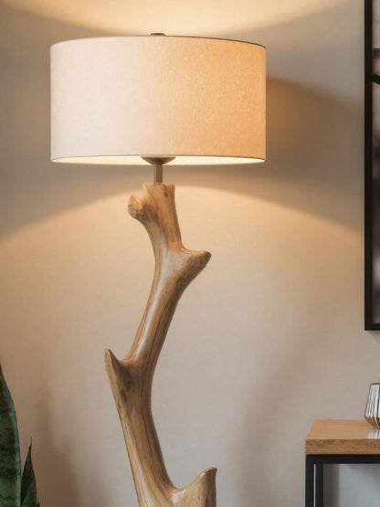 Rustic Tree Branch Floor Lamp For Bedroom