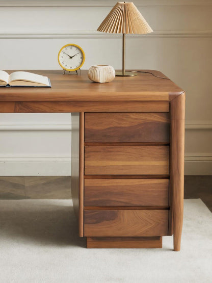 Modern Writing Desk With Drawers For Home Office