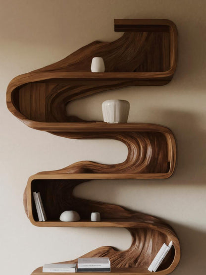 Artistic Sculptural Bookshelf For Living Room