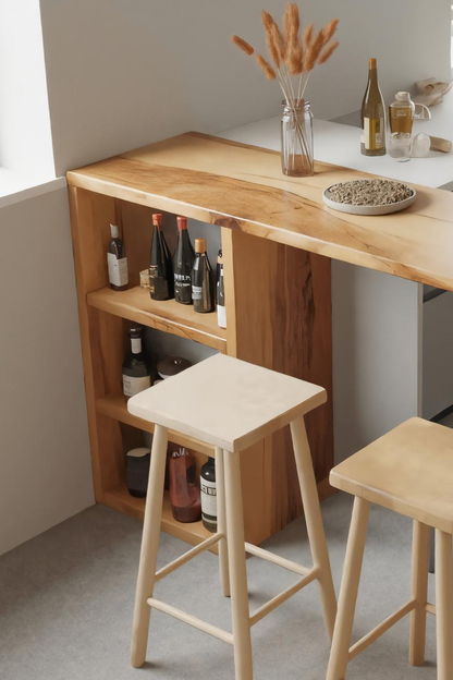 Compact Bar Table With Storage For Small Dining Area