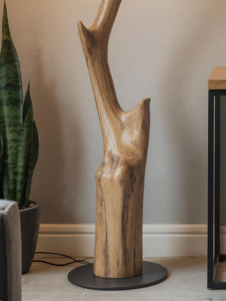 Rustic Tree Branch Floor Lamp For Bedroom