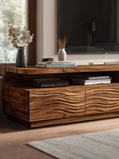 Modern TV Stand With Storage Cabinets For Living Room
