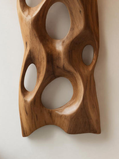 Contemporary Sculptural Wall Art With Abstract Design For Entryway
