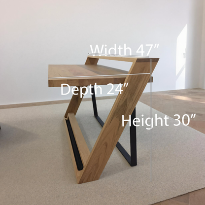 Unique Angular Desk With Z Frame For Home Or Office
