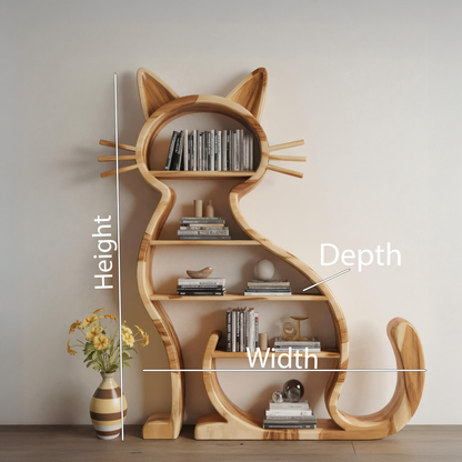 Modern Cat Bookshelf With Playful Design For Living Room Or Playroom