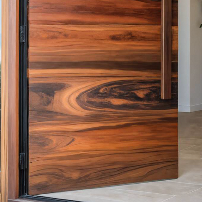 Coastal Pivot Entry Door With Grain Detail For Beach House