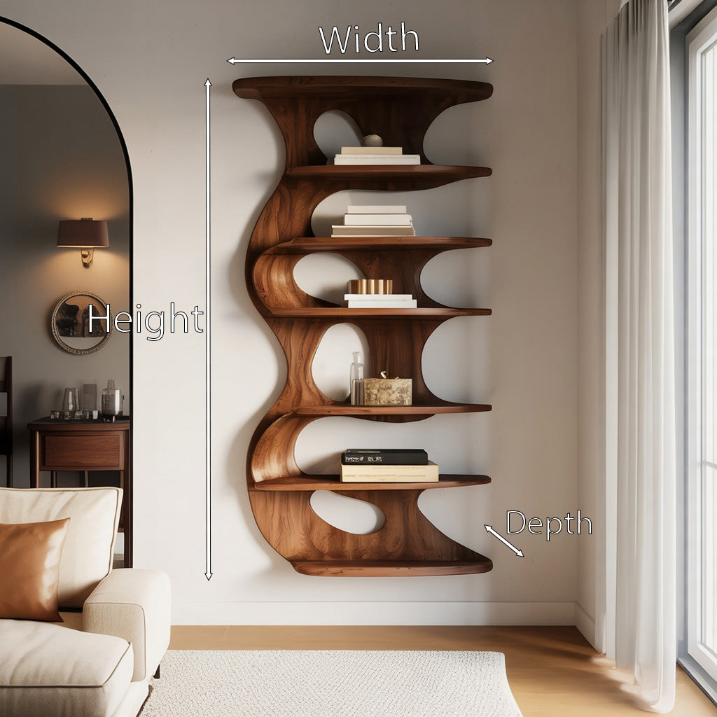Modern Wall Mounted Bookshelf For Living Room