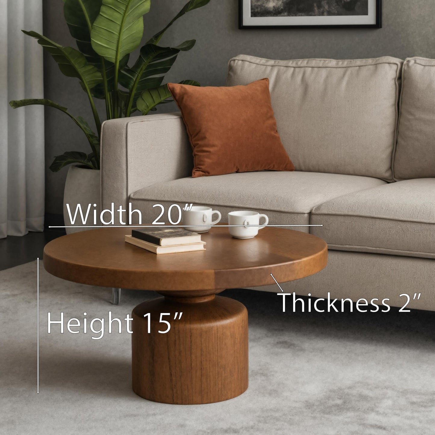 Modern Round Coffee Table For Living Room Or Lounge