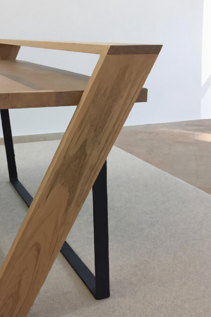 Unique Angular Desk With Z Frame For Home Or Office