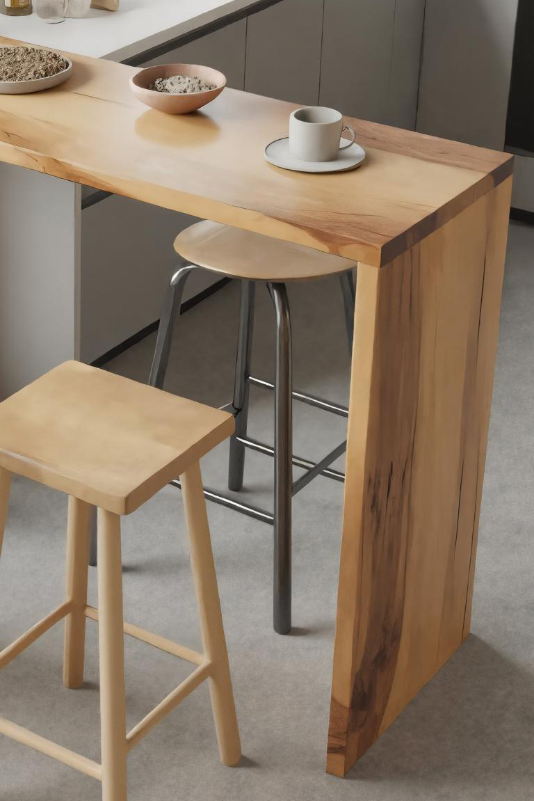 Compact Bar Table With Storage For Small Dining Area