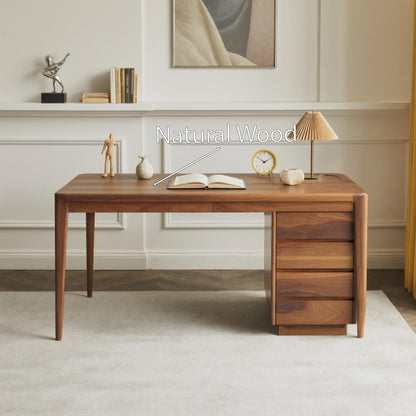 Modern Writing Desk With Drawers For Home Office