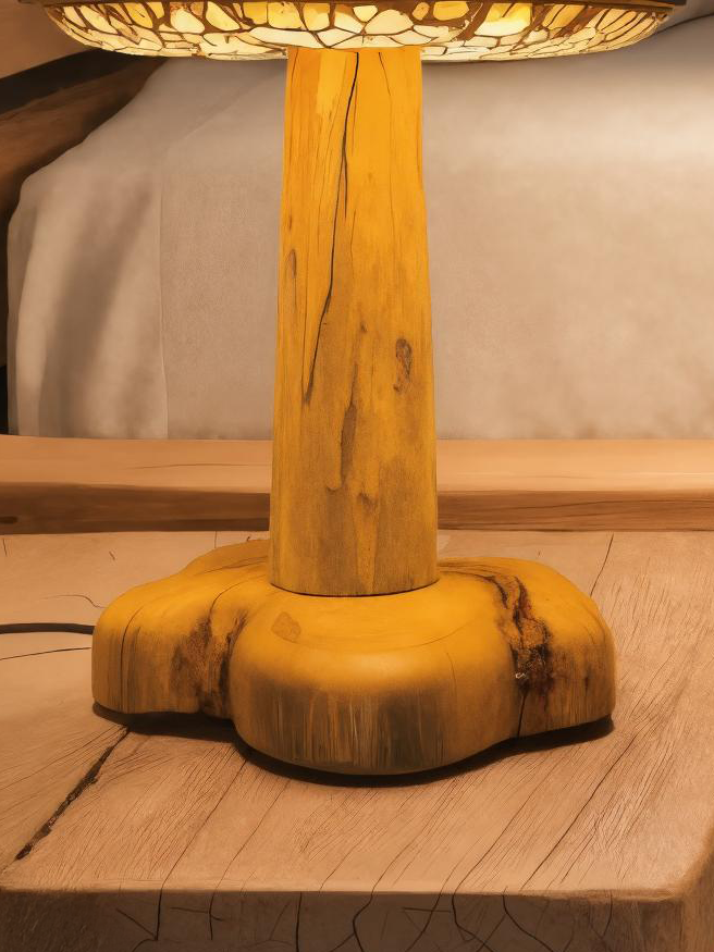 Handmade Mushroom Table Lamp With Warm Glow For Bedroom