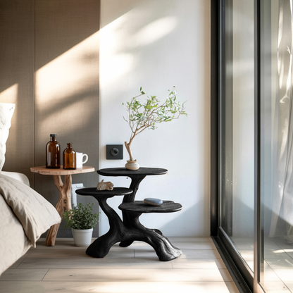 Handcrafted Solid Wood End Table Entryway Design