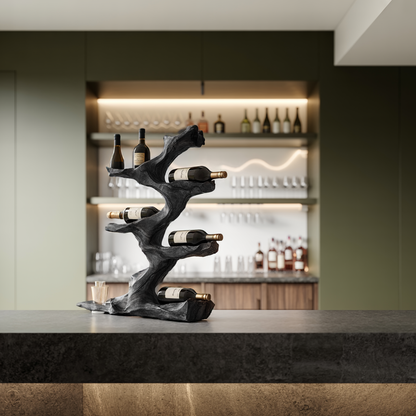 Rustic Wine Holder For Furniture Display Shelf Ideas