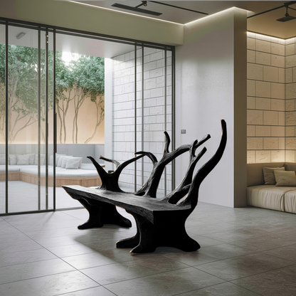 Handcrafted Branch Bench For Living Room Statement Pieces