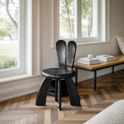 Whimsical Bunny Kids Chair For Playroom Or Reading Nook