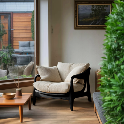 Modern Handcrafted Armchair For Living Room Or Reading Corner