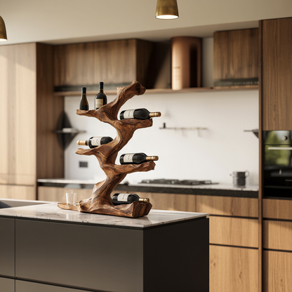 Rustic Wine Holder For Furniture Display Shelf Ideas