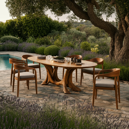 Rustic Dining Table For Inviting Kitchen Setup