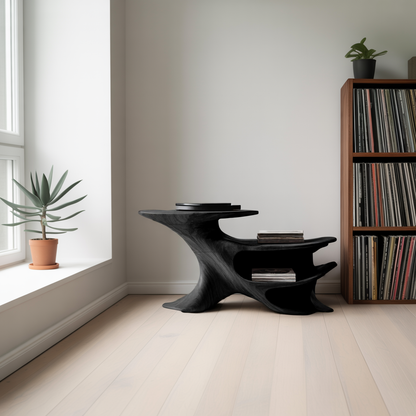 Handcrafted Record Stand for Music Lovers’ Home Decor