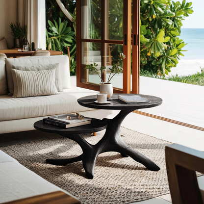 Mid Century Live Edge End Table Entryway Design